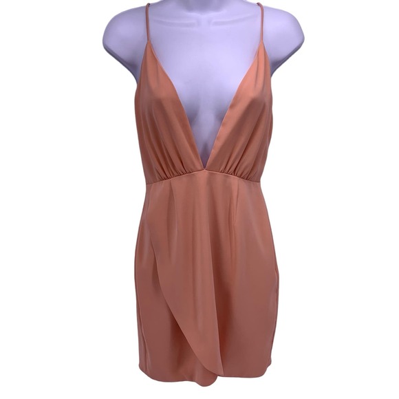 Revolve By The Way Vivian Deep V Dress Womens Size XS - Picture 1 of 7